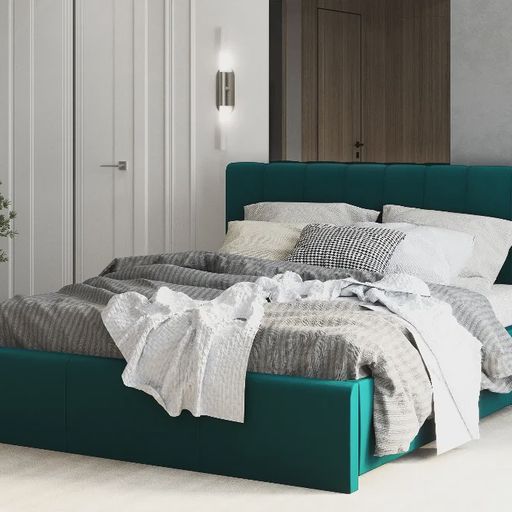 Кровать «Верона», изумруд